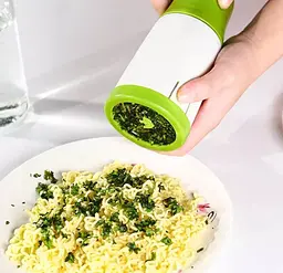 Млинок для зелені Herb Grinder 8296 6×7.3×17 см, ручний подрібнювач з нержавіючими лезами - мініатюра 4