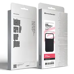 Чохол до мобільного телефона Armorstandart LikeCarbon2 MagCase Apple iPhone 17 Pro Carbon Black (ARM86258) - мініатюра 8
