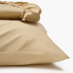 Простирадло на резинці MBM HOME Досвітня тиша 160x200 см бежеве (BL-FS-72 WARM PEBBLE) - мініатюра 3