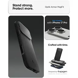 Чохол Spigen Optik Armor для iPhone 17 Pro Black (ACS09953) - мініатюра 13