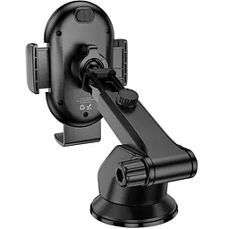 Автотримач Borofone BH134 Rio push-type (center console) Black - мініатюра 2