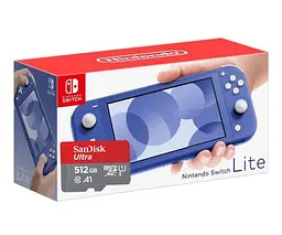Ігрова консоль Nintendo Switch Lite Blue + Карта пам'яті SanDisk Ultra 512 ГБ - мініатюра 4