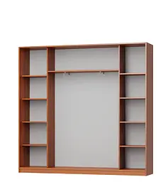 Шафа-купе тридверна MebelStar Комбо AL 3ДСП 230x45x210 см Бетон (MBS-3179) - мініатюра 2