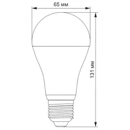Лампочка Videx LED A65e 20W E27 4100K (VL-A65e-20274) - мініатюра 2