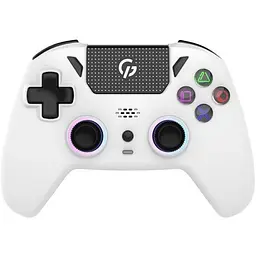 Геймпад GamePro GPS13W білий бездротовий bluetooth/Type-C для ПК/PS3/PS4/Switch/Android/iOS 14 кнопок