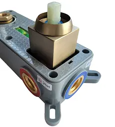Змішувач для умивальника Rea Joe + BOX прихованого монтажу brushed gold REA-B3620 - мініатюра 3