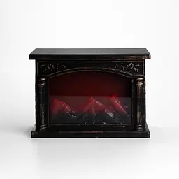 Камин декоративный с LED-подсветкой 28*12*20 см, бронза Yiwu 2026-CR-3-7