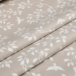 Простирадло Cosas на резинці 90х200 floret, бежевий (BirdsFoliageBeige_90x200x20) - мініатюра 4