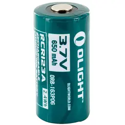 Акумуляторна батарея Olight RCR 123 Li-Ion 650 mAh - мініатюра 2