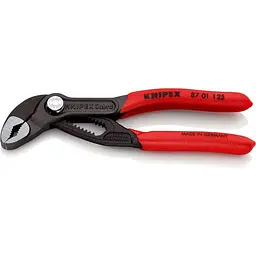 Кліщі сантехнічні переставні високотехнологічні, Ø27мм Cobra KNIPEX 87 01 125, фосфатовані