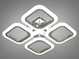 Стельова люстра LED Diasha AS8060/4HR, 55W, хром, IP20, для коридору, спальні, кухні - мініатюра 3