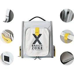 Рюкзак для перенесення Petkit X Zone Grey (P7703-G) [169179] - мініатюра 7