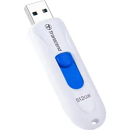 USB флеш накопичувач Transcend 512GB JetFlash 790 White USB 3.1 (TS512GJF790W) - мініатюра 3