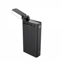 Повербанк зовнішній акумулятор Power bank із вбудованою лампою 30000mAh чорний HOCO J62 - мініатюра 5
