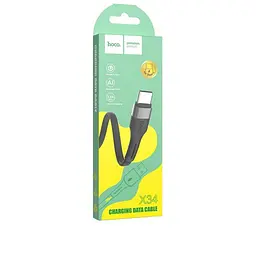 Кабель Hoco X34 Pisces Cable USB to Type-C 2,4A 1m Black - мініатюра 2