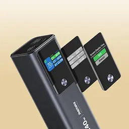 Універсальна мобільна батарея Remax RPP-662 25200mAh QC+PD (22.5W+140W) Синій - мініатюра 4