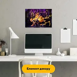 Дерев'яний класичний пазл Зеницу Агацума (Zenitsu Agatsuma), А3, Картонна коробка 200 елементів - мініатюра 4