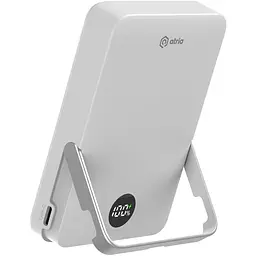 Павербанк ATRIA Magnetic White 10 000 mAh / 15 Вт (WPD-W57) - мініатюра 4