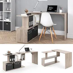 Стіл комп'ютерний кутовий Forte Alma 1200x770x500 Дуб сонома (id27-0000-41-sonoma) - мініатюра 2
