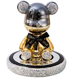 Автомобільний ароматизатор із хитаючоюся голівкою Lucky Bear CHAOBAO Чорне золото (Cologne)