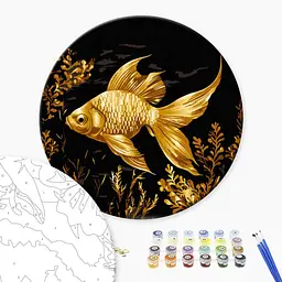 Картина за номерами Золота рибка Brushme RCB00116M shop (9995482444064) - мініатюра 2