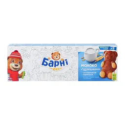 Тістечко Барні Молоко бісквітне 5*30 г