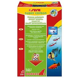 Наповнювач для фільтра Sera Super Carbon вугільний 250 г 08400