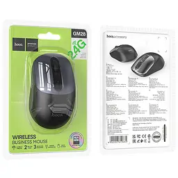 Миша Hoco GM28 2.4G Black / Metal gray - мініатюра 6