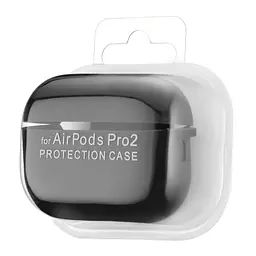 Чохол Silicone Case 2,5mm with microfiber for AirPods Pro 2 Black - мініатюра 2