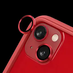 Захисне скло Metal Classic на камеру (у упак.) для Apple iPhone 14 (6.1) / 14 Plus (6.7) Червоний / Red - мініатюра 4
