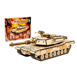 Дерев'яний 3D конструктор Абрамс Puz-00939, 187 деталей