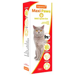 Фітопаста Supremo Maxi Paws для виведення шерсті котів 100 г