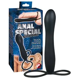 Насадка на пеніс для подвійного проникнення You2Toys Anal Special 15 см чорний - мініатюра 5