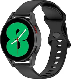 Ремінець силіконовий для смарт-годин BeWatch Amazfit універсальний 22 мм Чорний (102N3L01.2) - мініатюра 6