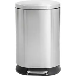 Відро для сміття з плавним закриттям овальне Mixxus Premium Strong-TC0120 SS Color 20л нержавіюча сталь MI7081, Нержавіюча сталь