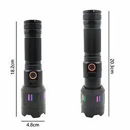 Ручний ліхтар PLD-X83-TG zoom + LCD + Type-C + PowerBank + 1х26650 (18650) 5 режимів - мініатюра 9