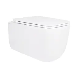 Унітаз підвісний Qtap Gemini безободковий з сидінням Soft-close QT2533076EUQW, Білий