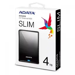Зовнішній жорсткий диск Adata PHD External 2. 5'' USB 3. 1 DashDrive Classic HV620S 4TB Slim чорний - мініатюра 2