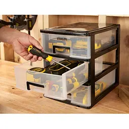 Ящик Stanley Essential L вертикальний з 3 висувними секціями пластмасовий 34x25x32 см (STST40712-1) - мініатюра 3
