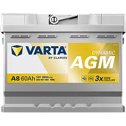 Акумулятор Varta Dynamic AGM 12В 60Аг 680А (EN) R+ (560901068) - мініатюра 4