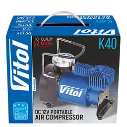 Компресор автомобільний Vitol 150 psi 14 A 37 л (K-40) - мініатюра 5