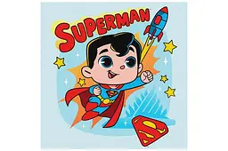 Набір для розпису за номерами 25x25 см KHO1341 "Superman: Політ до зірок" Ideyka