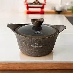 Каструля Vinnarc кругла 22 см 3.1 л темно-коричневий (CO-A0322NS) - мініатюра 4