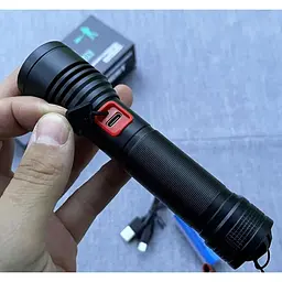 Ліхтар ручний X-Balog BL-P02-P50 акумуляторний 18650 Zoom P50 Type-C - мініатюра 5