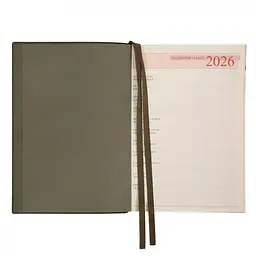 Щоденник-діловий записник А5 Leo Planner Velvet 2026 м'який темно-зелений 368 сторінок (252637) - мініатюра 4