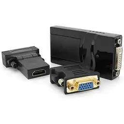 Конвертер Voltronic USB 2.0 to HDMI / VGA / DVI, Black, Box