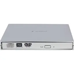 Оптичний привід Gembird Silver, DVD+/-RW, USB 2.0 (DVD-USB-02-SV) - мініатюра 2