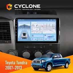Штатна магнітола Toyota Tundra, Sequoia 2007-2012 Cyclone C10-012 4x64 DSP 4G Cyclone (НФ-00009081)