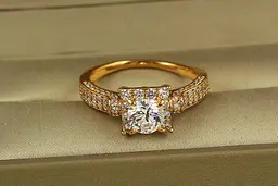 Кільце Xuping Jewelry Скреп р 20 золотисте