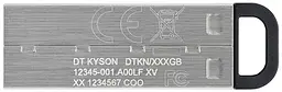 USB Flash Kingston DataTraveler Kyson USB 3.2 64Gb Silver Black - мініатюра 3